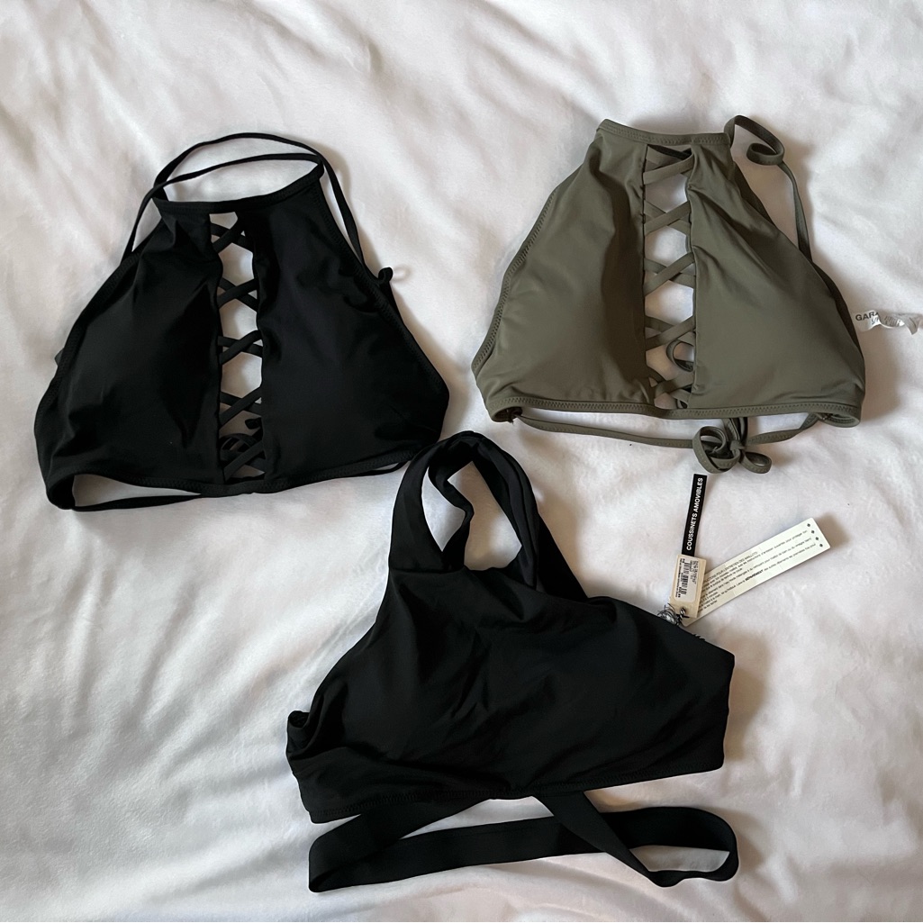 Garage Bikini Tops Size Small Lot Of 3